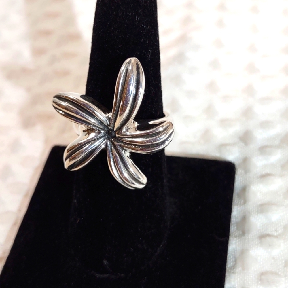 Sterling Silver Dancing Starfish Ring - image 3